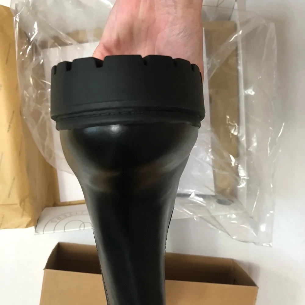 NWT Urban Outfitters Zip-Up boot black (8) - Picture 13 of 14